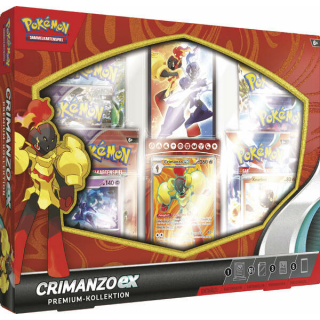 Pokémon - Premium-Kollektion Crimanzo-ex - deutsch - inkl. 100 Soft Sleeves