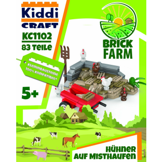 Kiddicraft KC1102 Misthaufen mit Hühnern