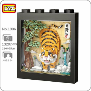 LOZ - Bilderrahmen: 3 D-Bild Tiger (mini blocks)