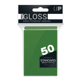 UP - PRO-Gloss Standard Deck Protector Sleeves - Grün (50 Sleeves) (64x89mm)