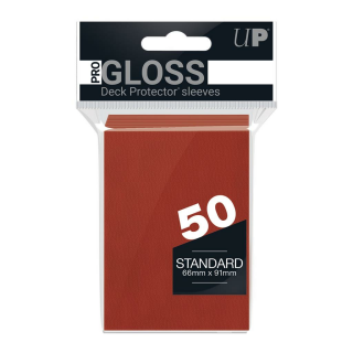 UP - PRO-Gloss Standard Deck Protector Sleeves - Rot (50 Sleeves) (64x89mm)