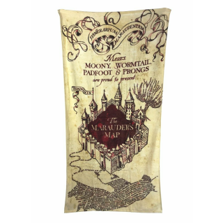 Harry Potter - Handtuch Karte des Rumtreibers (Marauders Map) 150 x 75 cm