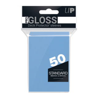 UP - PRO-Gloss Standard Deck Protector Sleeves - Hellblau (50 Sleeves) (64x89mm)