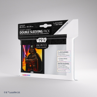 Star Wars: Unlimited Art Sleeves Double Sleeving Pack - Darth Vader (2x60 Kartenhüllen)