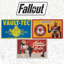 Fallout Blechschilder - Vault-Tec, Red Rocket und Nuka Cola