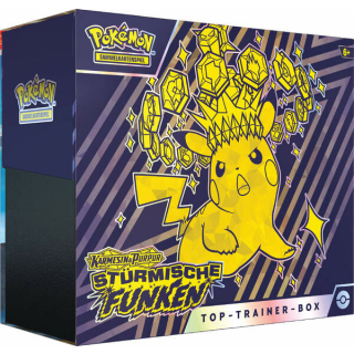 Pokémon - Karmesin & Purpur 08 - Stürmische Funken - Top Trainer Box - deutsch