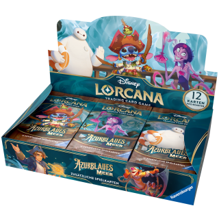 Disney Lorcana: Azurblaues Meer - Booster-Display (24 Booster) - DE